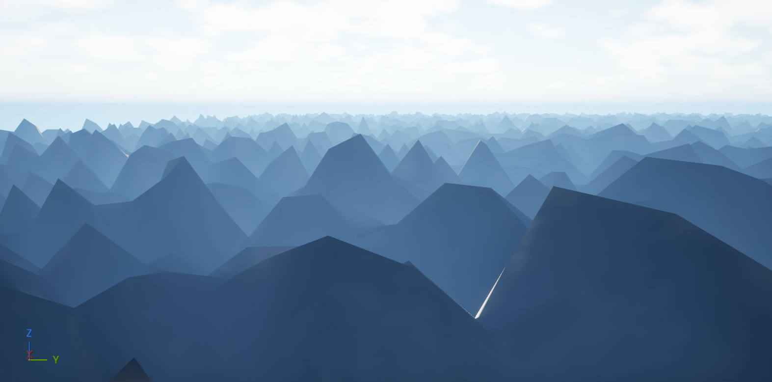 Ocean and terrain generation preview